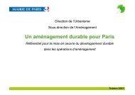 Un aménagement durable pour Paris - Pavillon de l'Arsenal