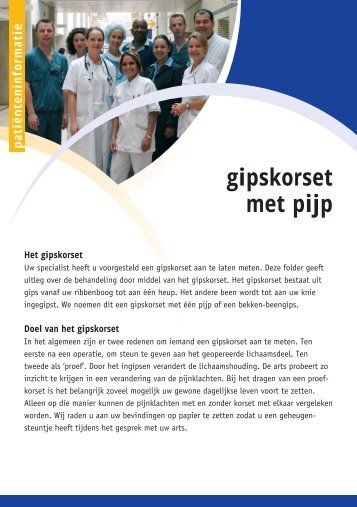 gipskorset met pijp - Olvg