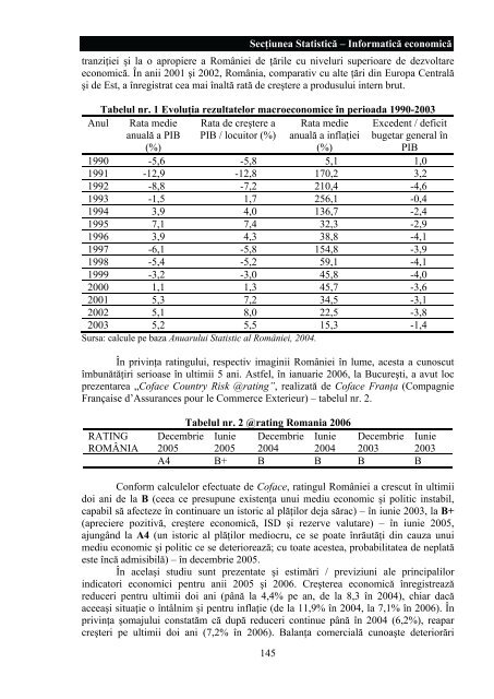 Revista Tinerilor EconomiÅti - Centru E-learning de Instruire al ...