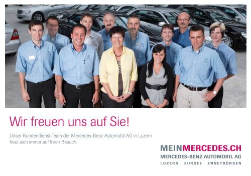 Wir freuen uns auf Sie! - Mercedes-Benz Automobil AG
