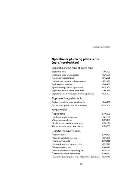 Kode- & registreringsvejledning - Sundhedsstyrelsen