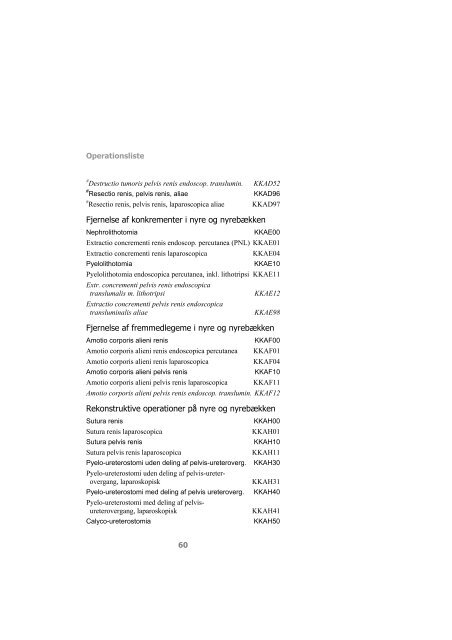 Kode- & registreringsvejledning - Sundhedsstyrelsen