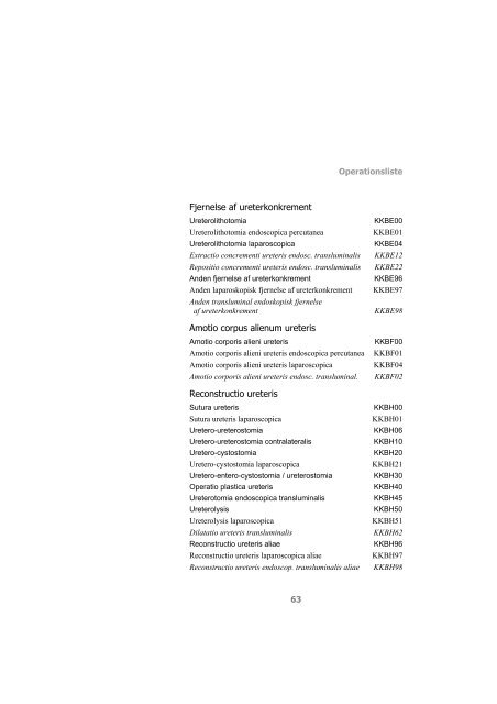 Kode- & registreringsvejledning - Sundhedsstyrelsen