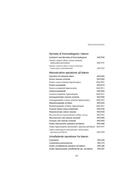 Kode- & registreringsvejledning - Sundhedsstyrelsen