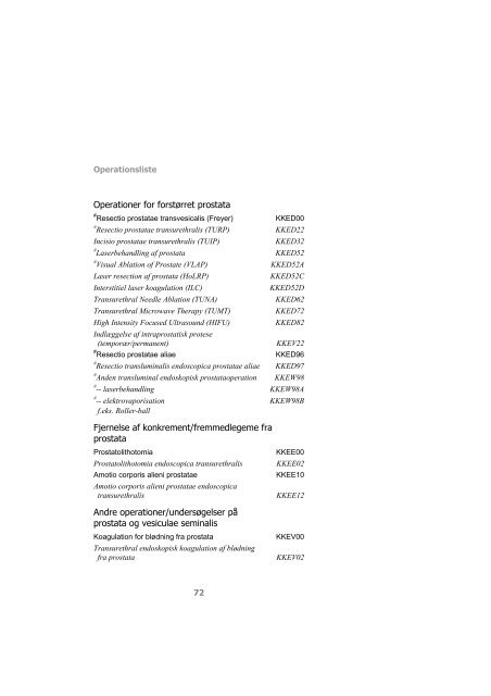 Kode- & registreringsvejledning - Sundhedsstyrelsen