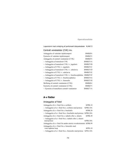 Kode- & registreringsvejledning - Sundhedsstyrelsen