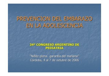 PREVENCION DEL EMBARAZO EN LA ADOLESCENCIA