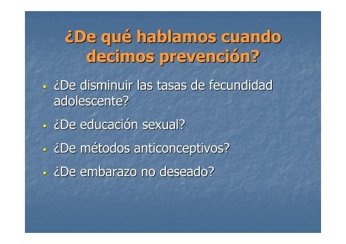 PREVENCION DEL EMBARAZO EN LA ADOLESCENCIA