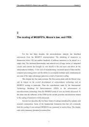 2 The scaling of MOSFETs, Moore's law, and ITRS