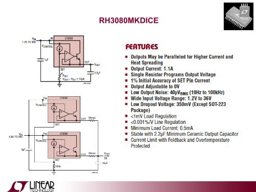 Radiation-Hardened (RH) Products for Powering FPGAs
