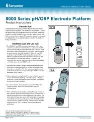 S8000 Series Instructions - Sensorex