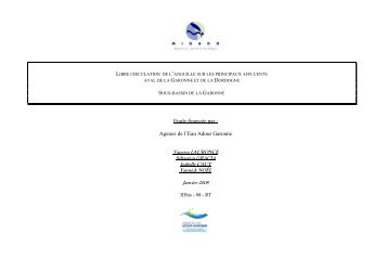 Etude financÃ©e par : Agence de l'Eau Adour Garonne - Webissimo