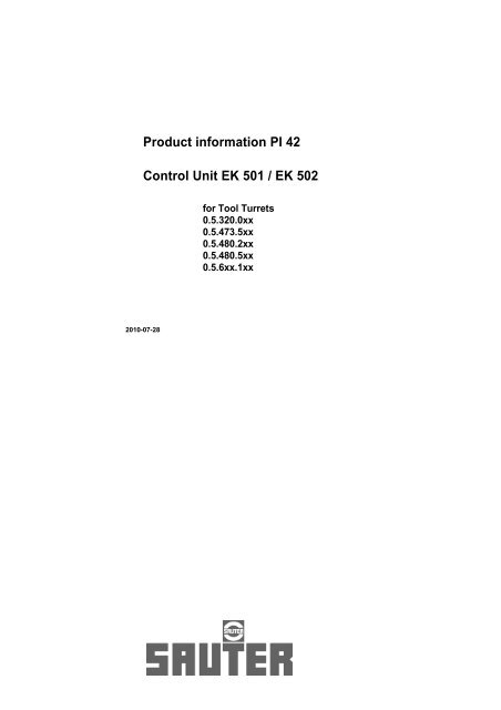 Pi 42 Sauter Feinmechanik Gmbh Pi 42 Sauter Feinmechanik Gmbh