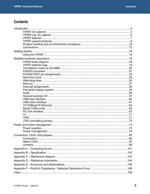 VIPER Technical Manual