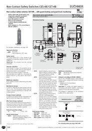 Non-Contact Safety Switches CES-AR/CET-AR - Euchner-USA, Inc.