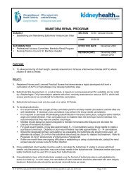 30.30.03 Establishing and Maintaining Buttonhole Venipuncture Sites