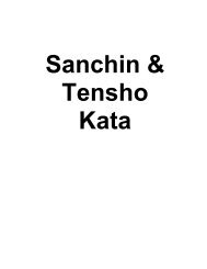 Sanchin & Tensho Lecture Notes Part 1.pdf - All Stars Self Defence ...