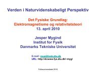 Galilei transformationen - Danmarks Tekniske Universitet