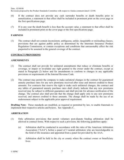 Individual Deferred Non-Variable Annuity Contract Standard