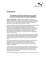 CSM Press Release - Puma