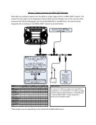 Mercury ® Engine Connection for NMEA 2000 ... - Lowrance