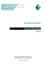 Current Students - Synergetic Management Systems