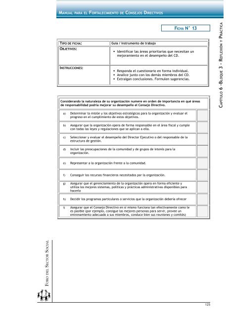 manual para el fortalecimiento de consejos directivos - GestiÃ³n Social