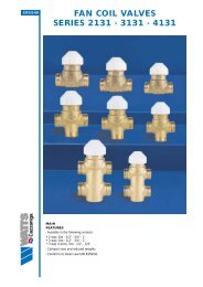 fan coil valves series 2131 - 3131 - 4131
