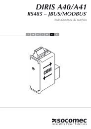 diris a40/a41 rs485 â jbus/modbus - Socomec