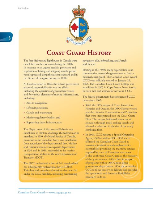 Business Plan - Canadian Coast Guard