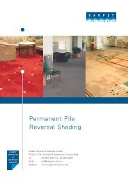 Permanent Pile Reversal - Shading - Carpet Institute of Australia