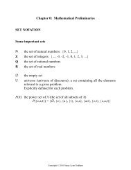 Chapter 0: Mathematical Preliminaries SET NOTATION Some ...