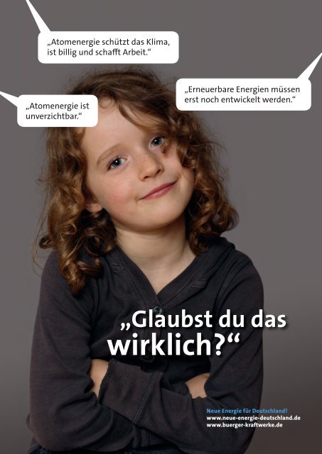 Faltblatt "Glaubst du das wirklich?" - Eurosolar