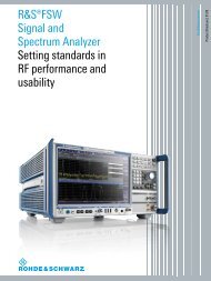 R&SÂ®FSW Signal and Spectrum Analyzer