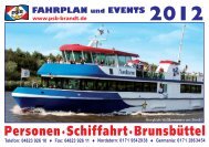Personen·Schiffahrt·Brunsbüttel - Personenschifffahrt Thorge Brandt