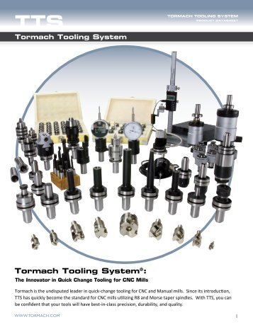 Tormach Tooling SystemÂ®: - Little Machine Shop
