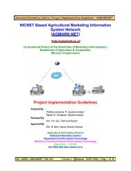NICNET Based Agricultural Marketing Information ... - Agmarknet