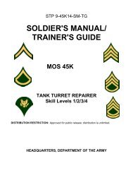 soldier's manual/ trainer's guide - Leader Development for Army ...