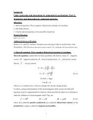 Light scattering and absorption by atmospheric particulates. Part 2