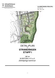 DETALJPLAN STRANDÃNGEN ETAPP I - JÃ¶nkÃ¶pings kommun