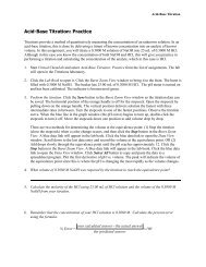 VCL 3-7: Acid-Base Titration