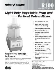 Light-Duty Vegetable Prep and Vertical Cutter-Mixer - Dvorsons