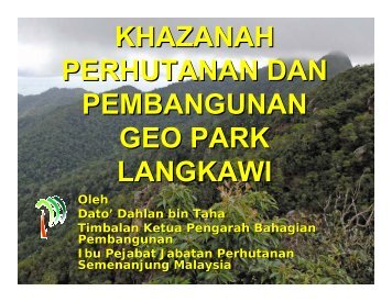 khazanah perhutanan dan pembangunan geo ... - Langkawi Trekker