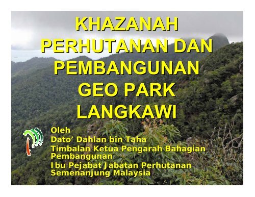 khazanah perhutanan dan pembangunan geo ... - Langkawi Trekker