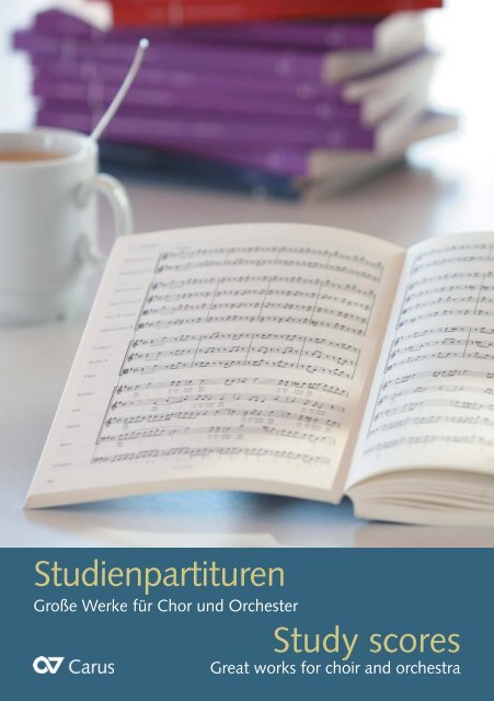Studienpartituren 2012 - Carus-Verlag