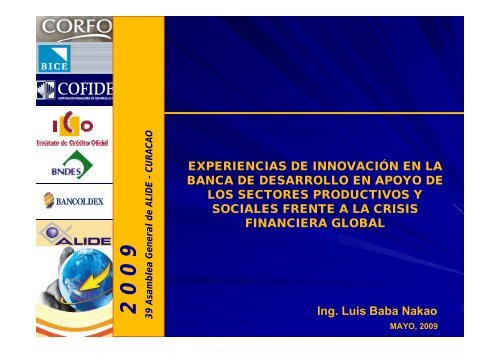 Ing. Luis Baba Nakao EXPERIENCIAS DE INNOVACIÃN EN ... - Alide