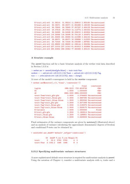 ASReml-S reference manual - VSN International