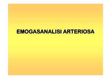 Equilibrio Acido-Base - FacoltÃ  di Medicina e Chirurgia