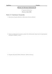 DiseËno de Sistemas Informáticos Parte I: Cuestiones ... - QueGrande