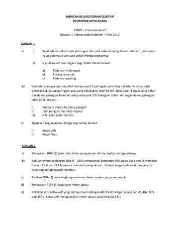 SOALAN - Politeknik Kota Bharu